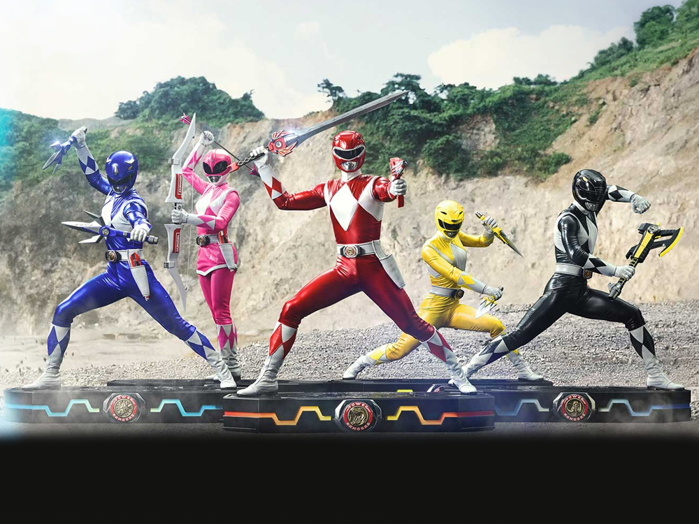 Mighty Morphin Power Rangers Premium Masterline Five Rangers (Deluxe Bonus Ver.) 1/4 Scale Limited Edition Statue Set Gallery Image 1