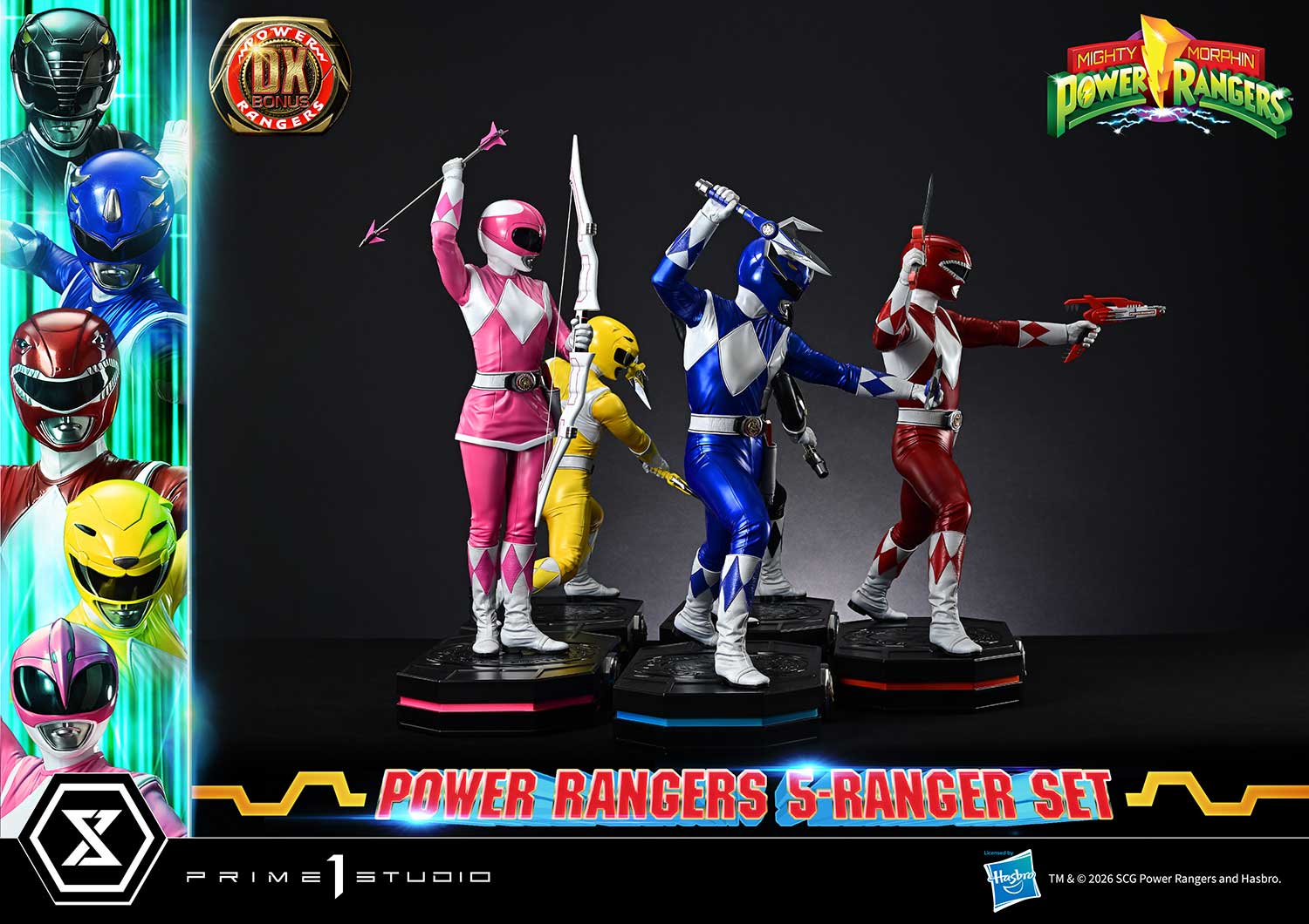 Mighty Morphin Power Rangers Premium Masterline Five Rangers (Deluxe Bonus Ver.) 1/4 Scale Limited Edition Statue Set Gallery Image 53