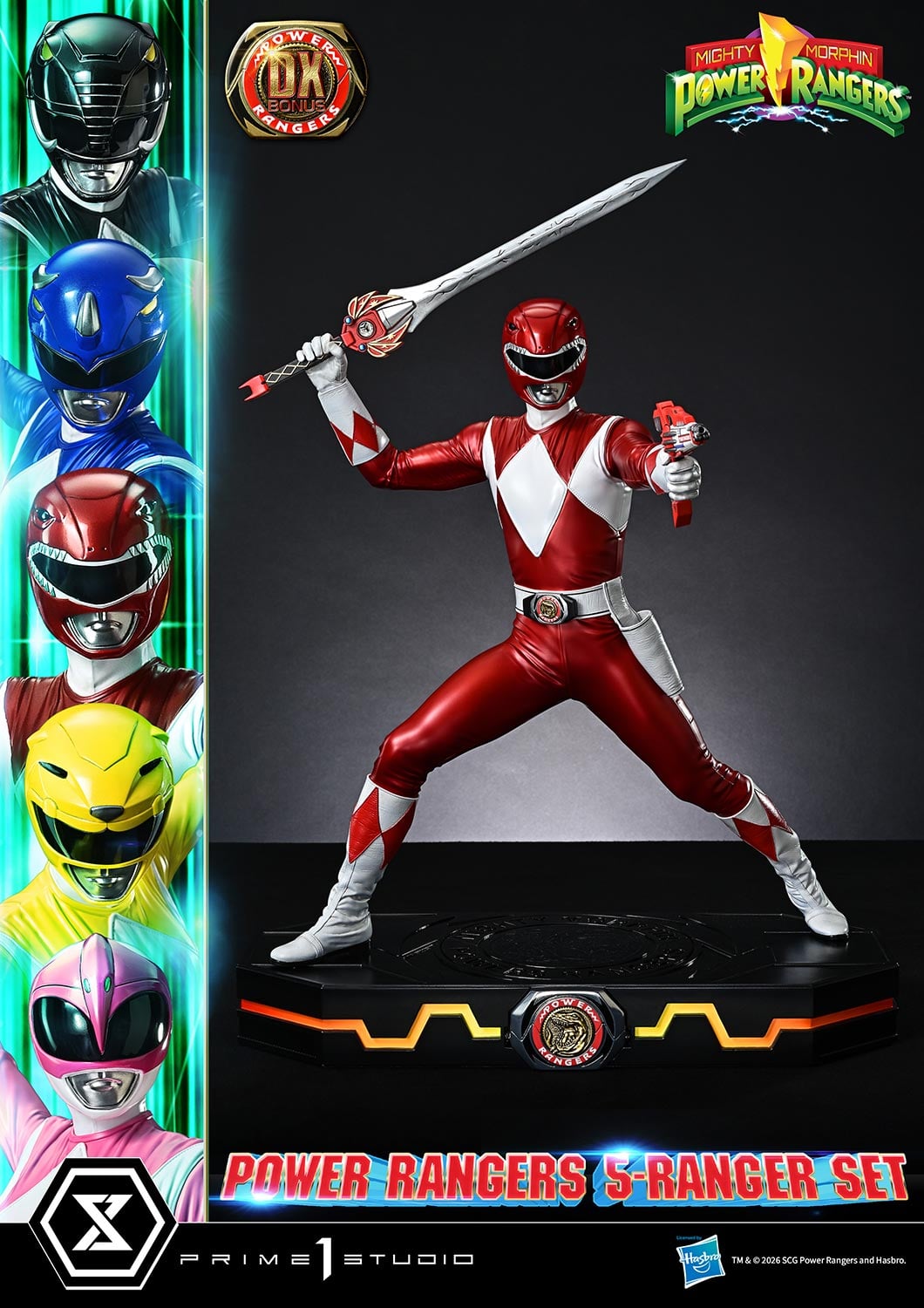 Mighty Morphin Power Rangers Premium Masterline Five Rangers (Deluxe Bonus Ver.) 1/4 Scale Limited Edition Statue Set Gallery Image 32