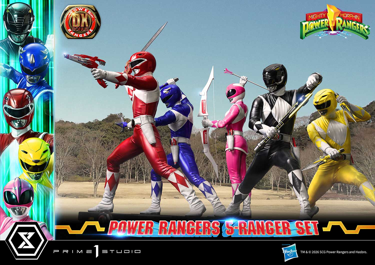 Mighty Morphin Power Rangers Premium Masterline Five Rangers (Deluxe Bonus Ver.) 1/4 Scale Limited Edition Statue Set Gallery Image 12