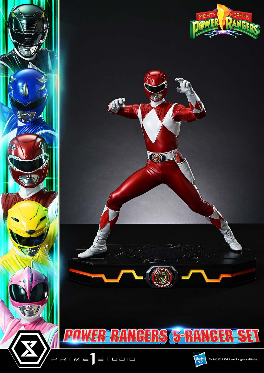 Mighty Morphin Power Rangers Premium Masterline Five Rangers (Deluxe Bonus Ver.) 1/4 Scale Limited Edition Statue Set Gallery Image 35