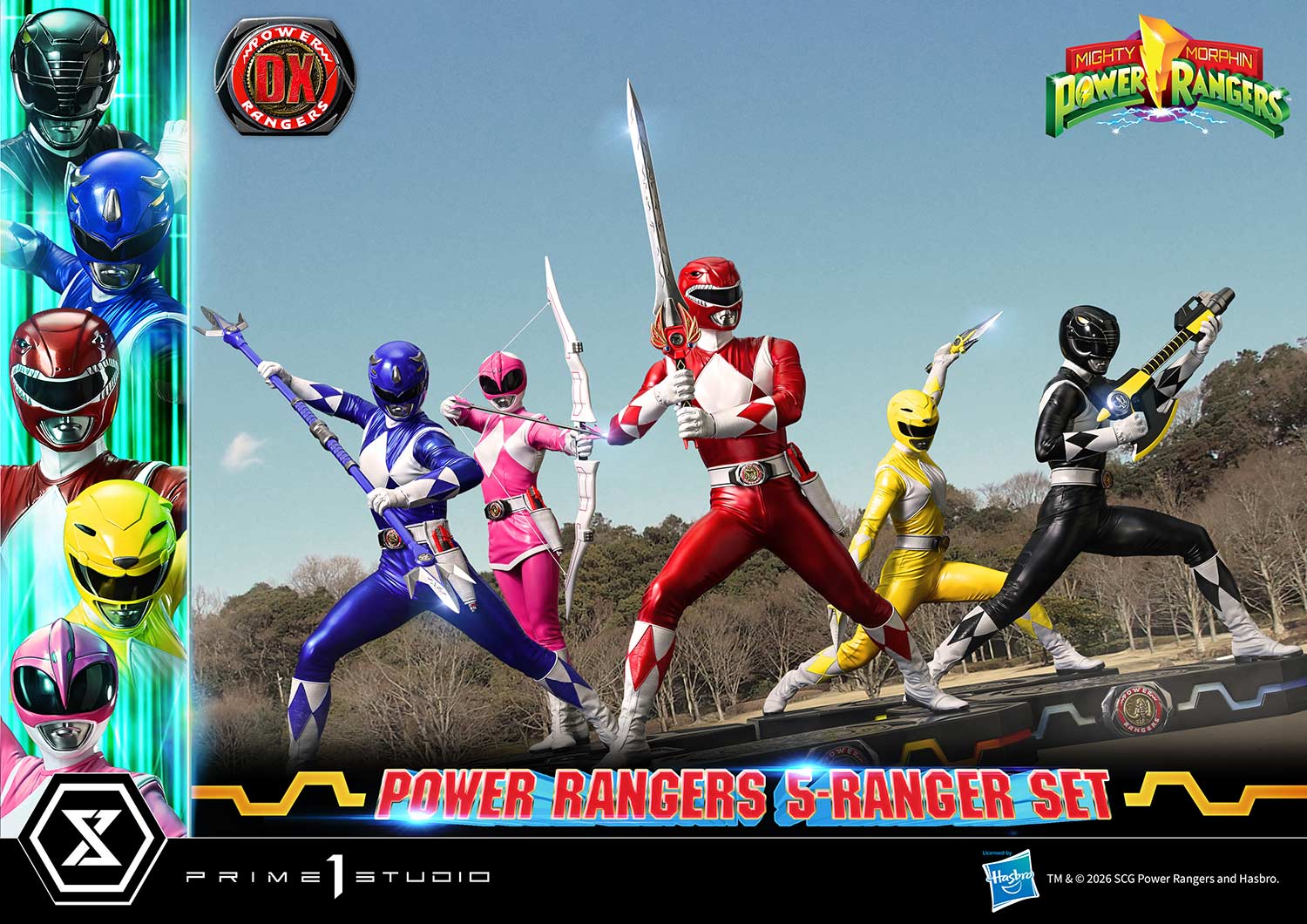 Mighty Morphin Power Rangers Premium Masterline Five Rangers (Deluxe Bonus Ver.) 1/4 Scale Limited Edition Statue Set Gallery Image 13