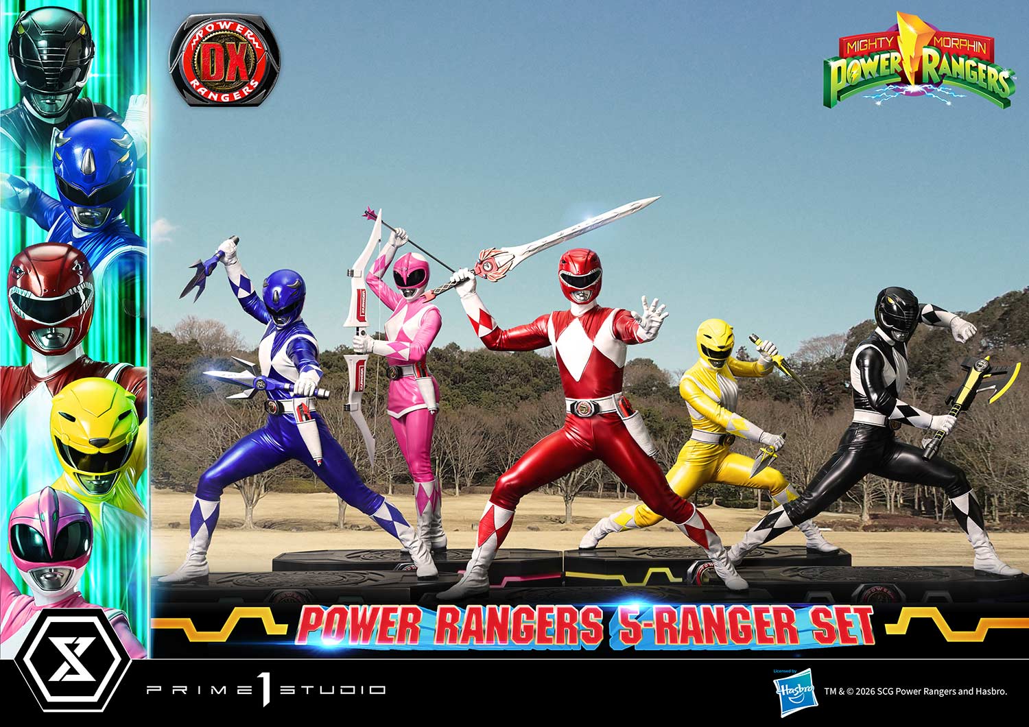 Mighty Morphin Power Rangers Premium Masterline Five Rangers (Deluxe Bonus Ver.) 1/4 Scale Limited Edition Statue Set Gallery Image 14