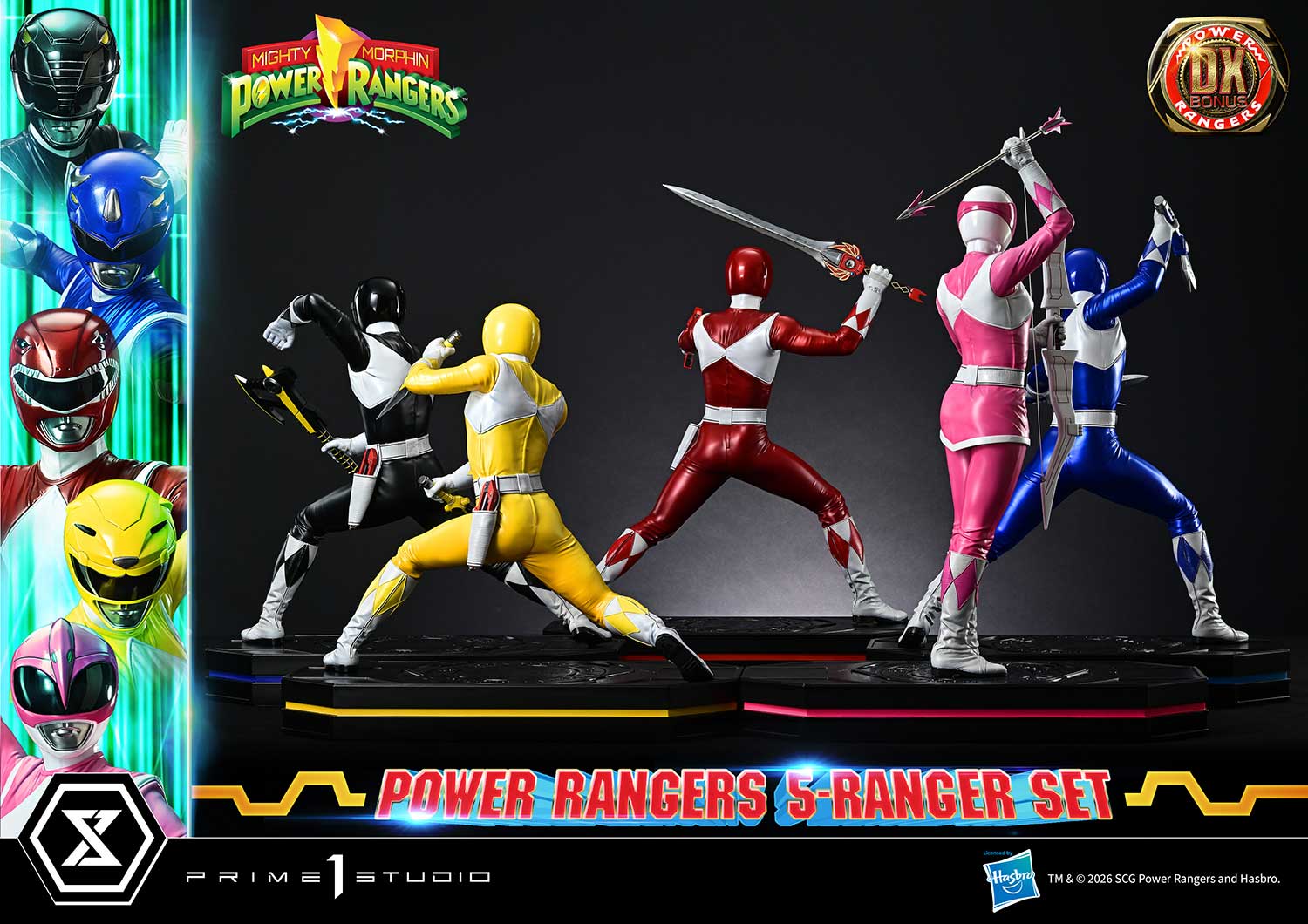 Mighty Morphin Power Rangers Premium Masterline Five Rangers (Deluxe Bonus Ver.) 1/4 Scale Limited Edition Statue Set Gallery Image 51