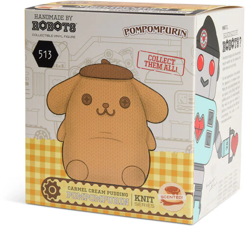 Hello Kitty and Friends Handmade by Robots #513 Pompompurin Figure (Carmel Cream Pudding Scented) Gallery Image 7