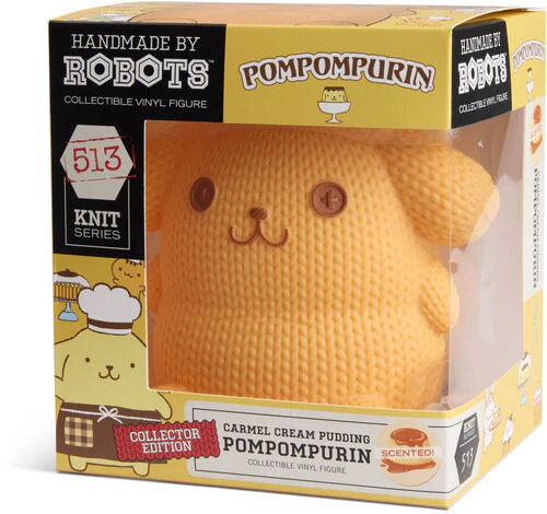 Hello Kitty and Friends Handmade by Robots #513 Pompompurin Figure (Carmel Cream Pudding Scented) Gallery Image 6