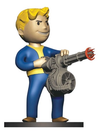 Image of Fallout Series 2 Vault Boy Heavy Gunner 3" Mini Figure
