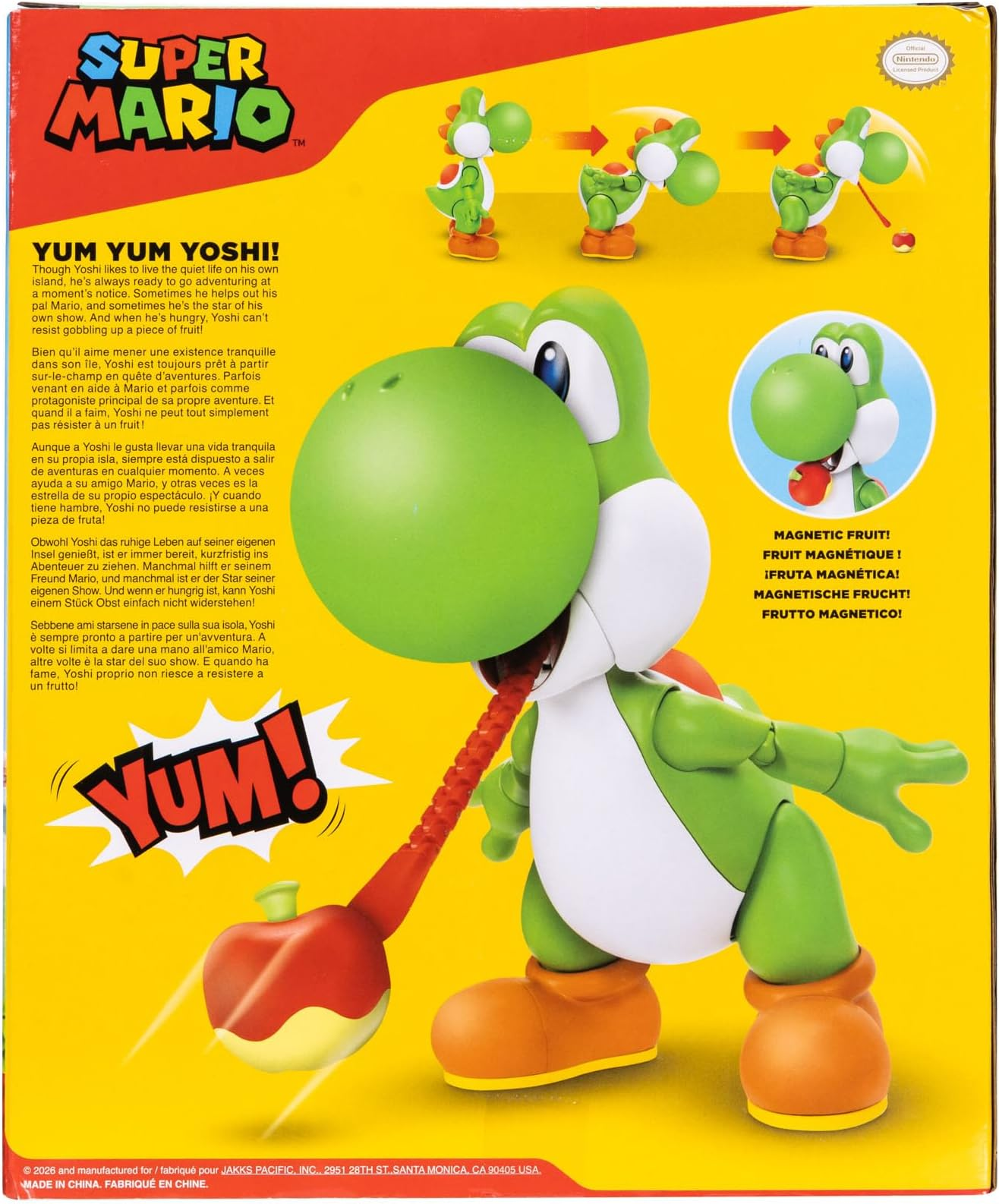 Super Mario Yum Yum Yoshi! Action Figure