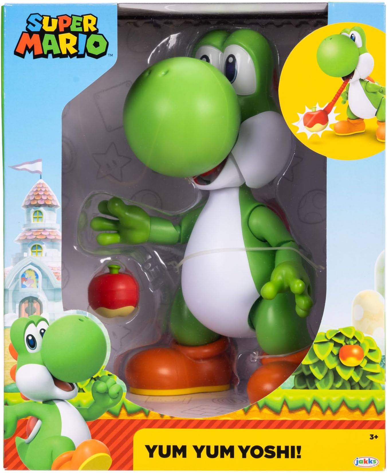 YOSHI  Super Mario Yum Yum Yoshi! Action Figure
