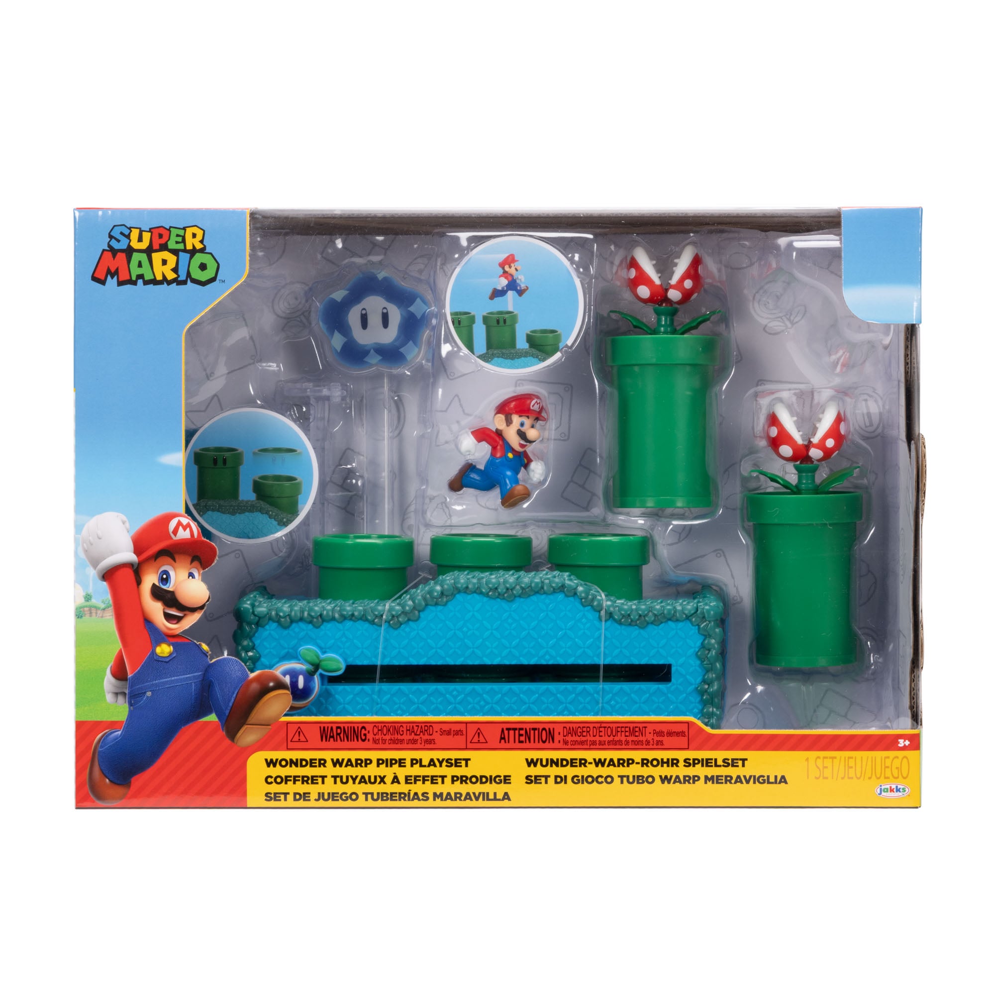 Super Mario Wonder Warp Pipe 2.5-Inch Scale Playset Gallery Image 3