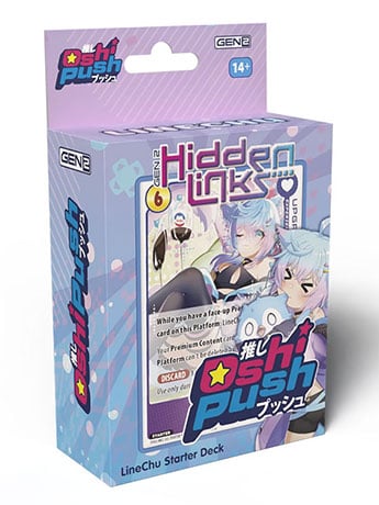 Oshi Push Trading Card Game Gen 2 Hidden Links LineChu Starter Deck