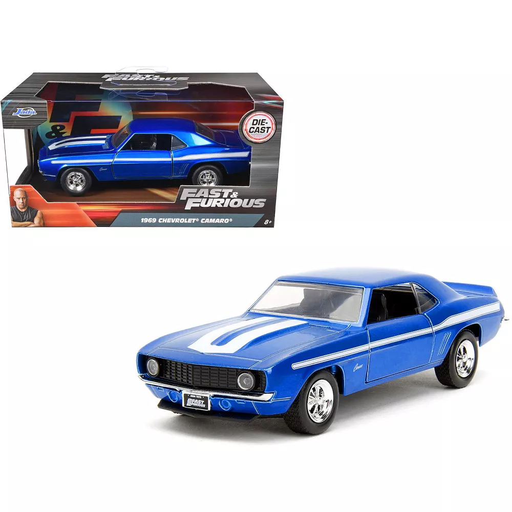 ミニカー FAST&FURIOUS Lancer vs Camaro Fast & Furious 1969 Chevrolet Camaro (Candy Blue) 1/32 Scale Model