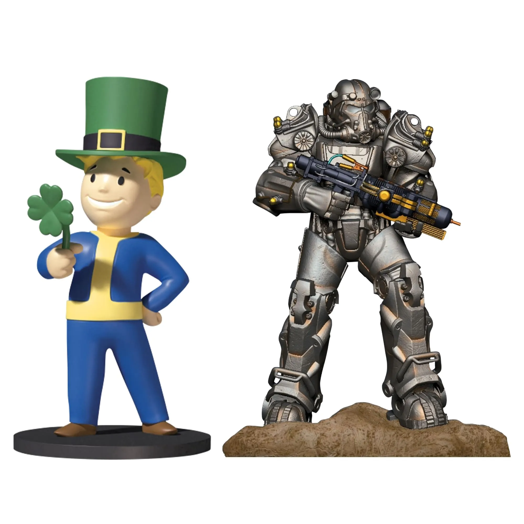 Fallout Series 2 Vault Boy Luck and T-60 Tesla Power Armor Mini Figure Set Gallery Image 5