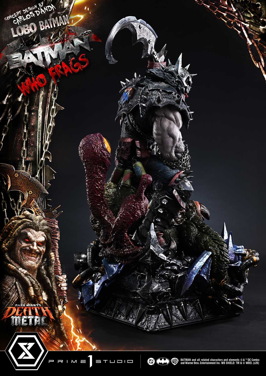 Dark Nights: Death Metal Museum Masterline Lobo Batman: Batman Who Frags 1/3 Scale Statue Gallery Image 38