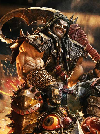 Dark Nights: Death Metal Museum Masterline Lobo Batman: Batman Who Frags 1/3 Scale Statue Gallery Image 2