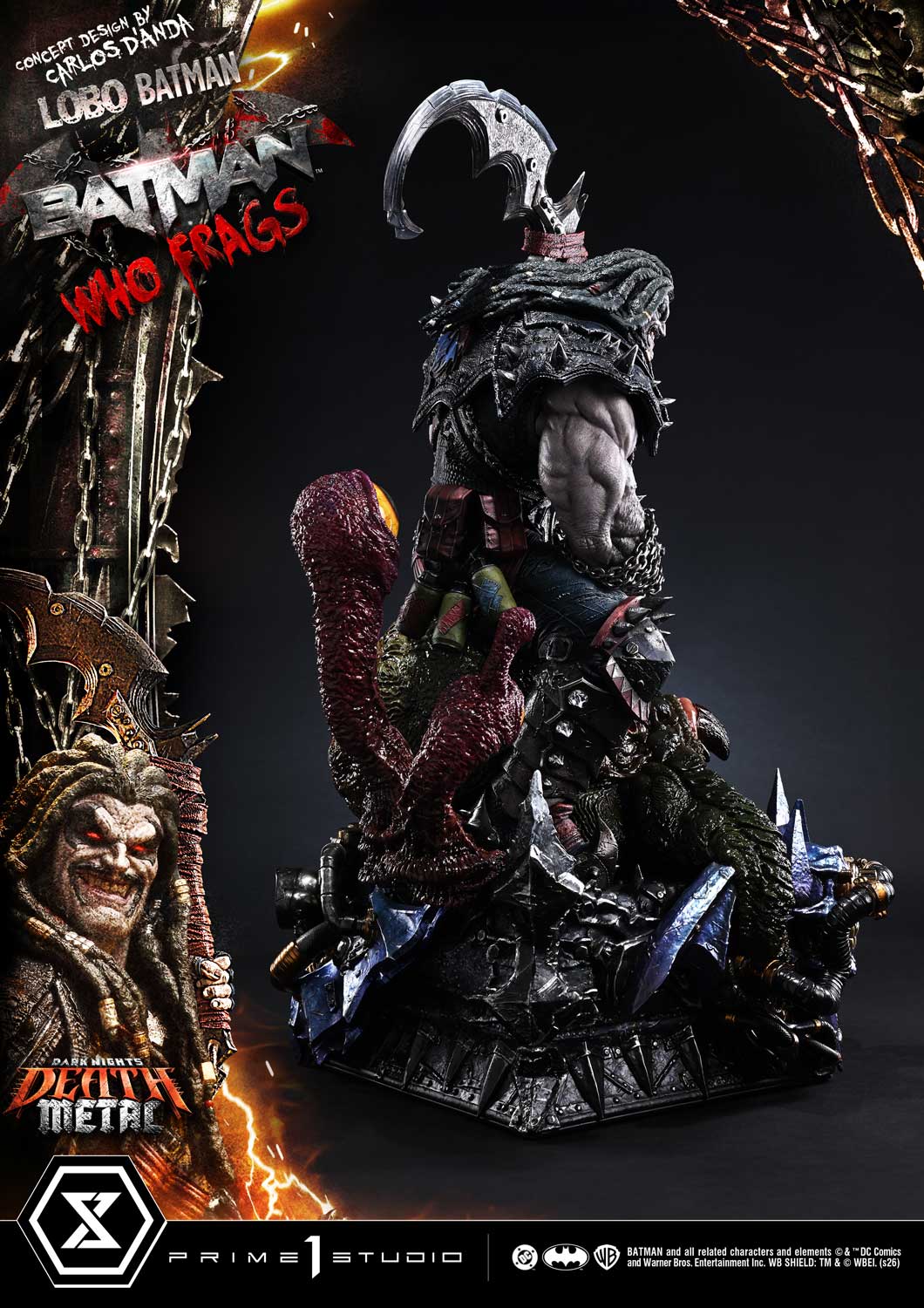 Dark Nights: Death Metal Museum Masterline Lobo Batman: Batman Who Frags 1/3 Scale Statue Gallery Image 35