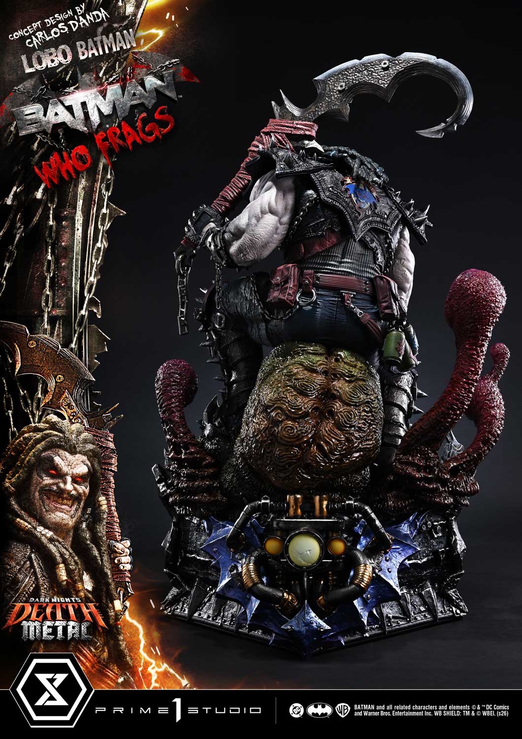 Dark Nights: Death Metal Museum Masterline Lobo Batman: Batman Who Frags 1/3 Scale Statue Gallery Image 40