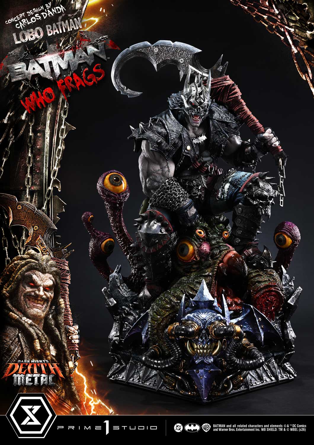 Dark Nights: Death Metal Museum Masterline Lobo Batman: Batman Who Frags 1/3 Scale Statue Gallery Image 33