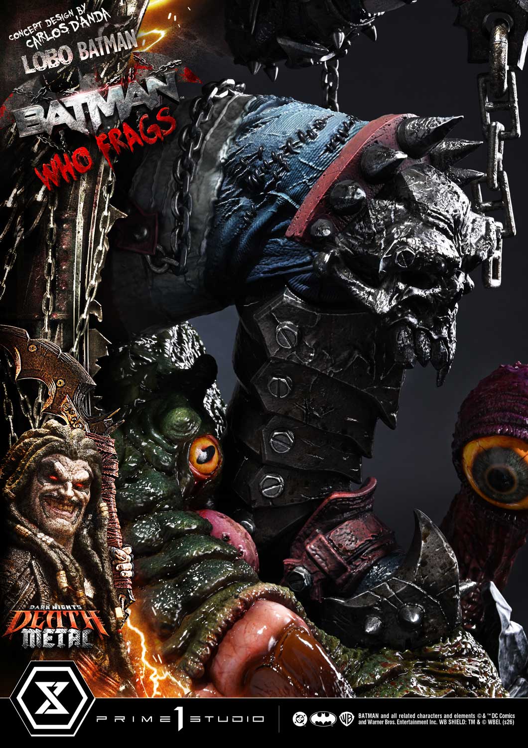 Dark Nights: Death Metal Museum Masterline Lobo Batman: Batman Who Frags (Deluxe Ver.) 1/3 Scale Statue Gallery Image 44