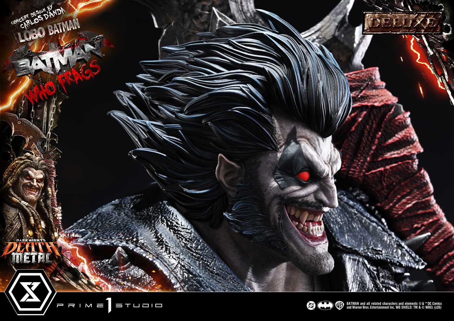 Dark Nights: Death Metal Museum Masterline Lobo Batman: Batman Who Frags (Deluxe Ver.) 1/3 Scale Statue Gallery Image 31
