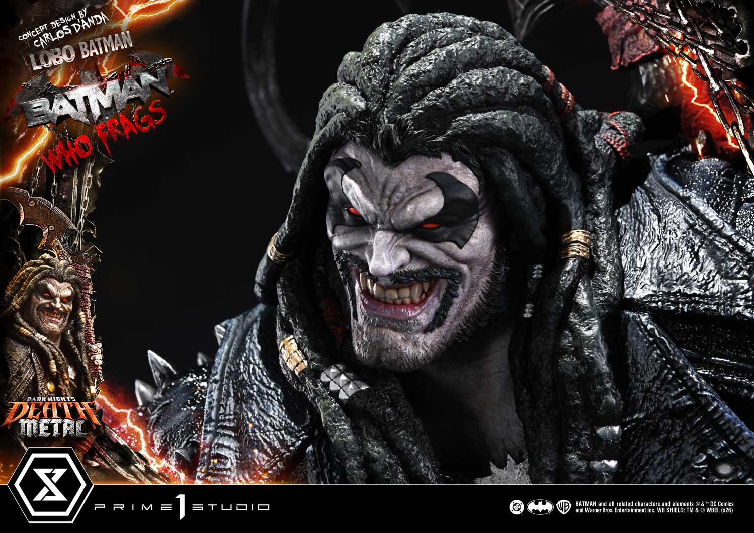 Dark Nights: Death Metal Museum Masterline Lobo Batman: Batman Who Frags (Deluxe Ver.) 1/3 Scale Statue Gallery Image 34
