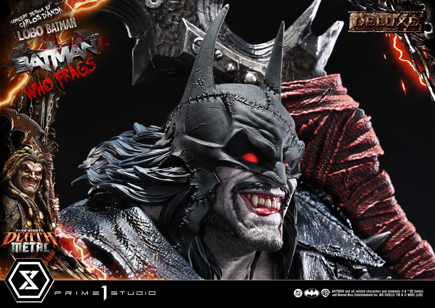Dark Nights: Death Metal Museum Masterline Lobo Batman: Batman Who Frags (Deluxe Ver.) 1/3 Scale Statue Gallery Image 27