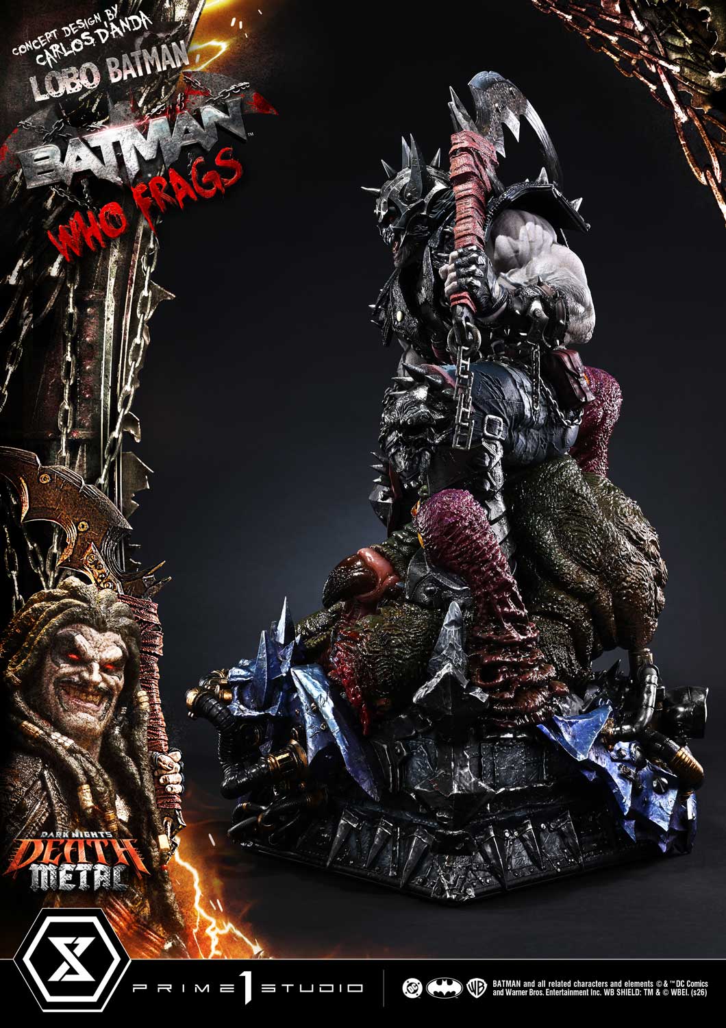 Dark Nights: Death Metal Museum Masterline Lobo Batman: Batman Who Frags (Deluxe Ver.) 1/3 Scale Statue Gallery Image 55