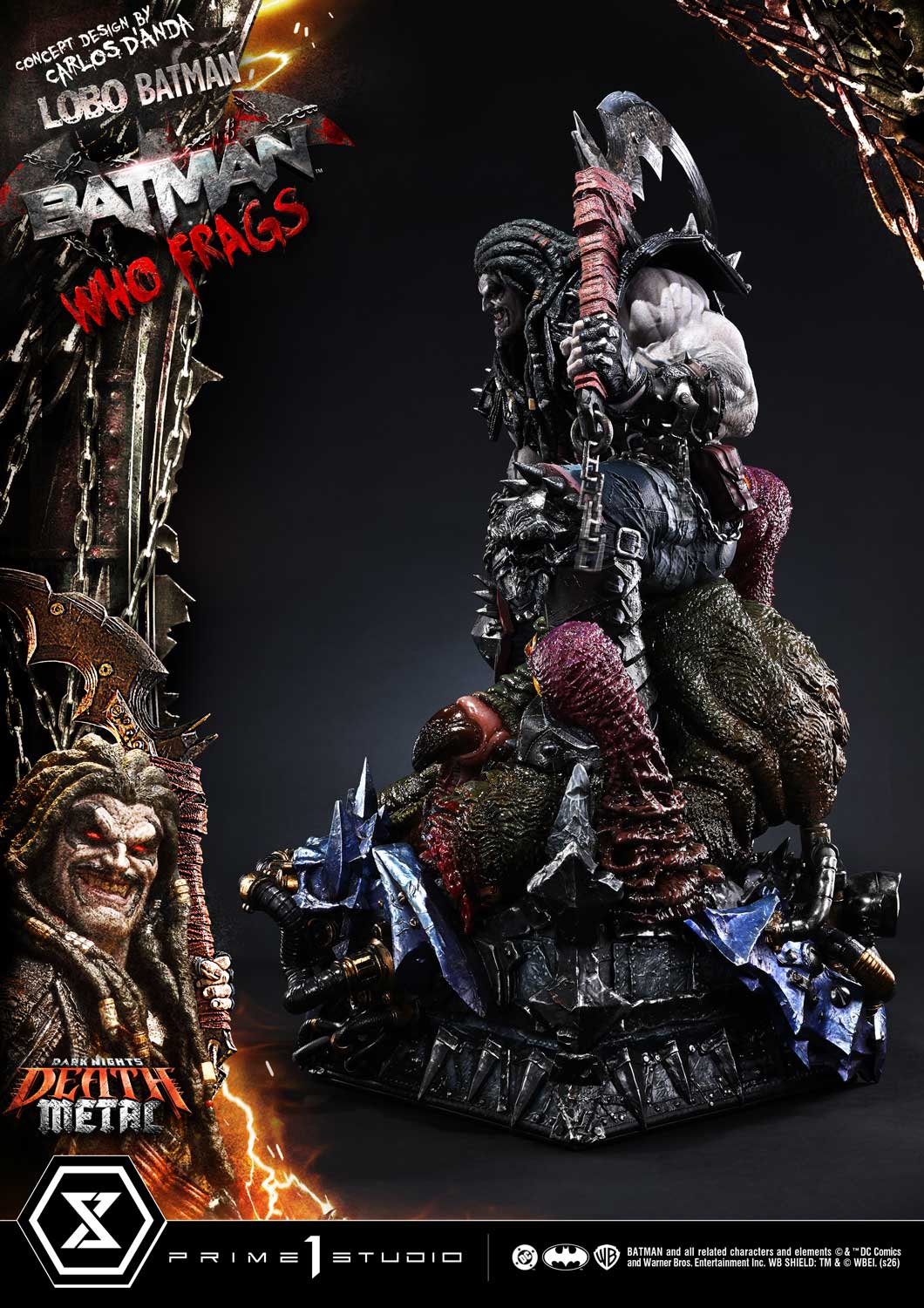 Dark Nights: Death Metal Museum Masterline Lobo Batman: Batman Who Frags (Deluxe Ver.) 1/3 Scale Statue Gallery Image 51