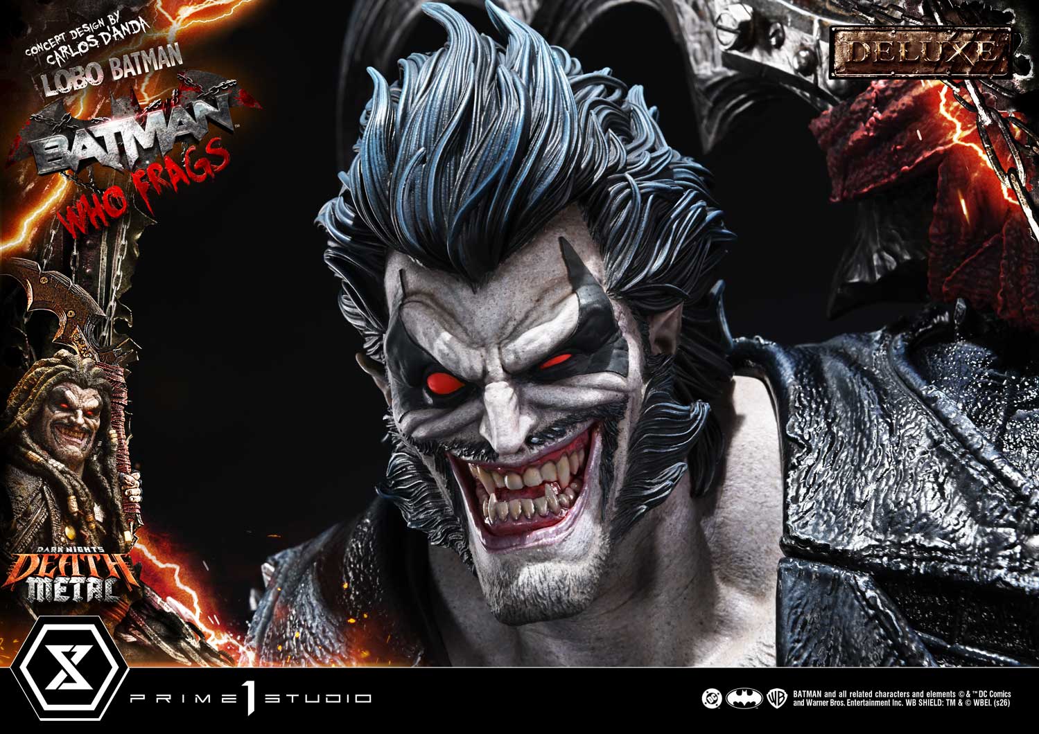 Dark Nights: Death Metal Museum Masterline Lobo Batman: Batman Who Frags (Deluxe Ver.) 1/3 Scale Statue Gallery Image 30