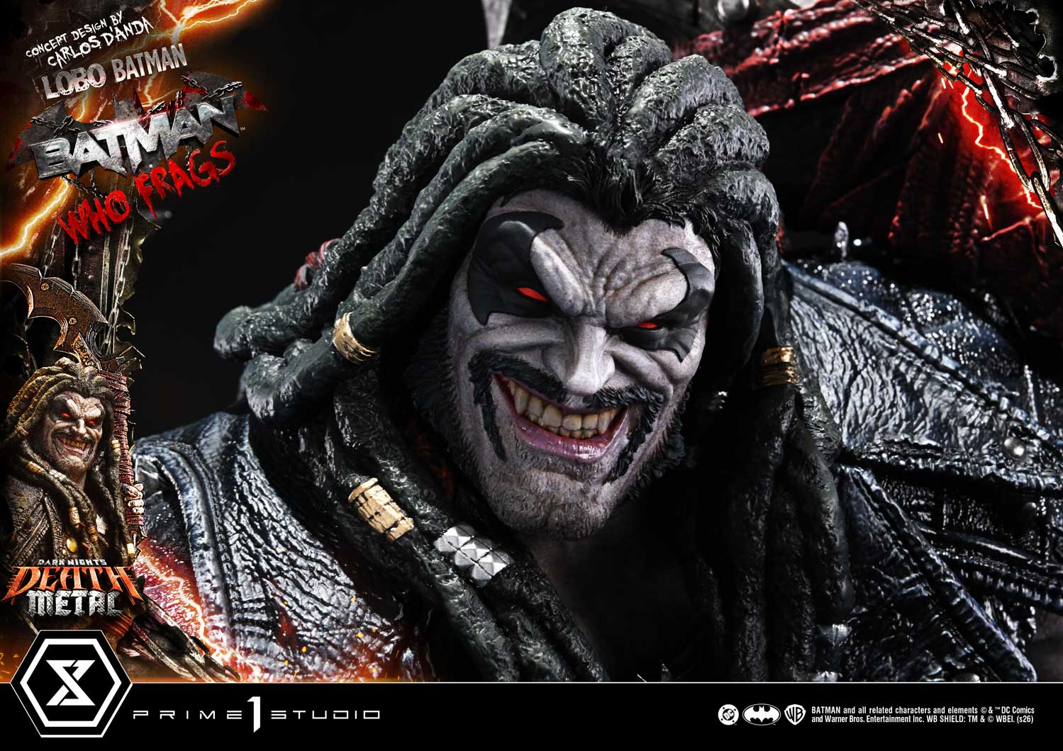 Dark Nights: Death Metal Museum Masterline Lobo Batman: Batman Who Frags (Deluxe Ver.) 1/3 Scale Statue Gallery Image 32