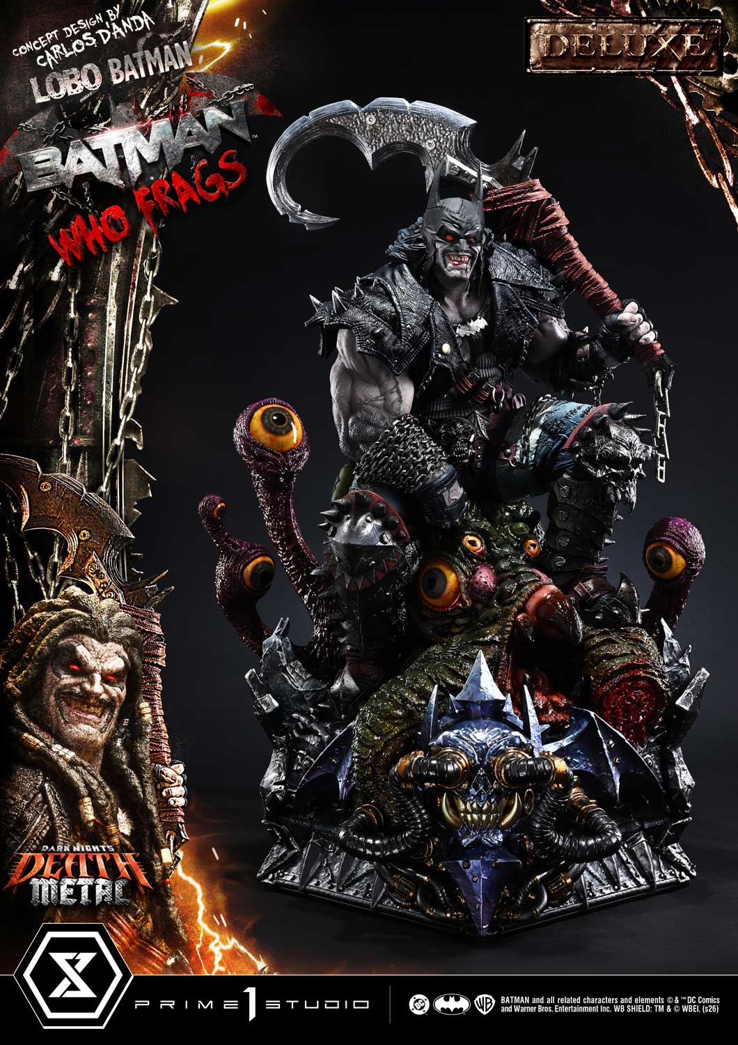 Dark Nights: Death Metal Museum Masterline Lobo Batman: Batman Who Frags (Deluxe Ver.) 1/3 Scale Statue Gallery Image 54