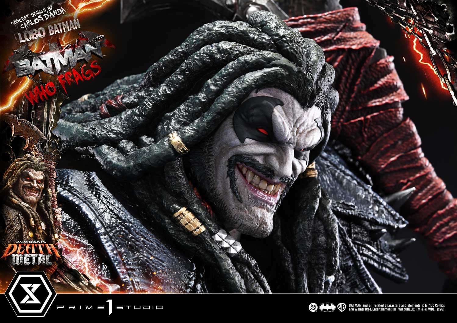 Dark Nights: Death Metal Museum Masterline Lobo Batman: Batman Who Frags (Deluxe Ver.) 1/3 Scale Statue Gallery Image 33