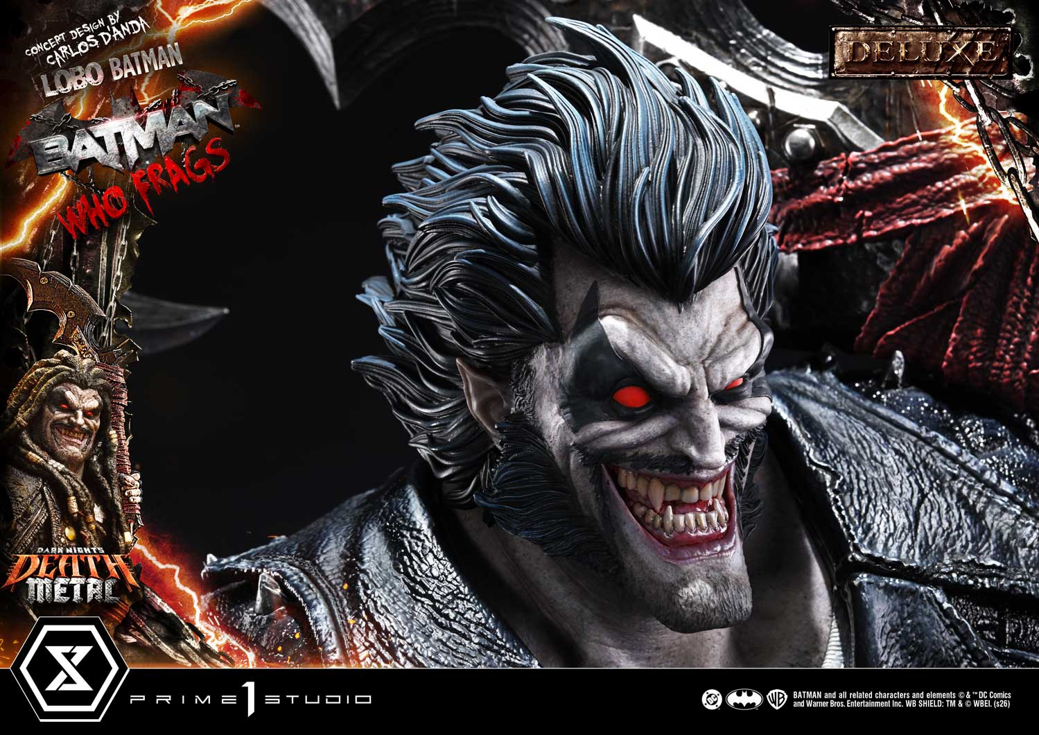 Dark Nights: Death Metal Museum Masterline Lobo Batman: Batman Who Frags (Deluxe Ver.) 1/3 Scale Statue Gallery Image 29