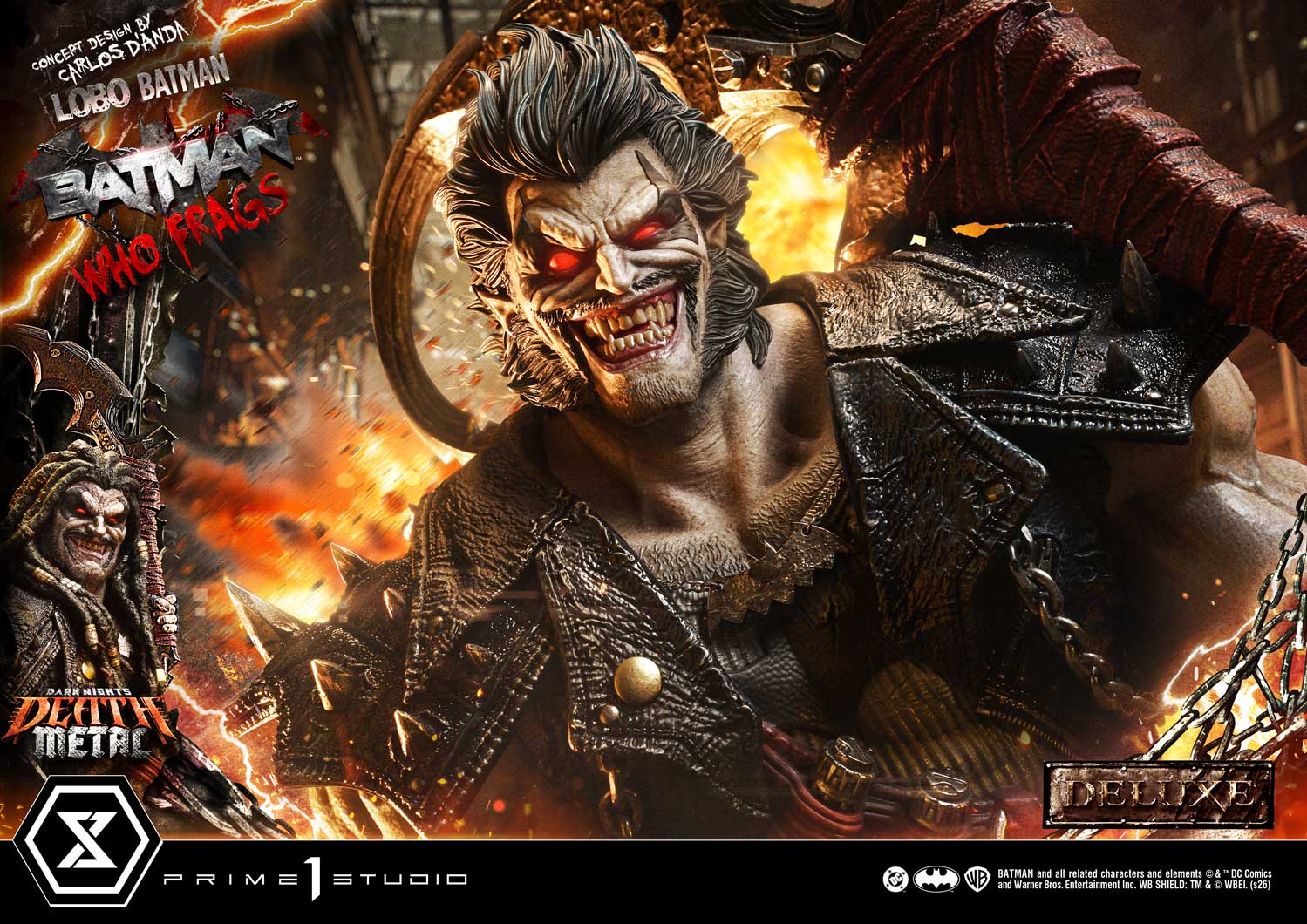 Dark Nights: Death Metal Museum Masterline Lobo Batman: Batman Who Frags (Deluxe Ver.) 1/3 Scale Statue Gallery Image 20