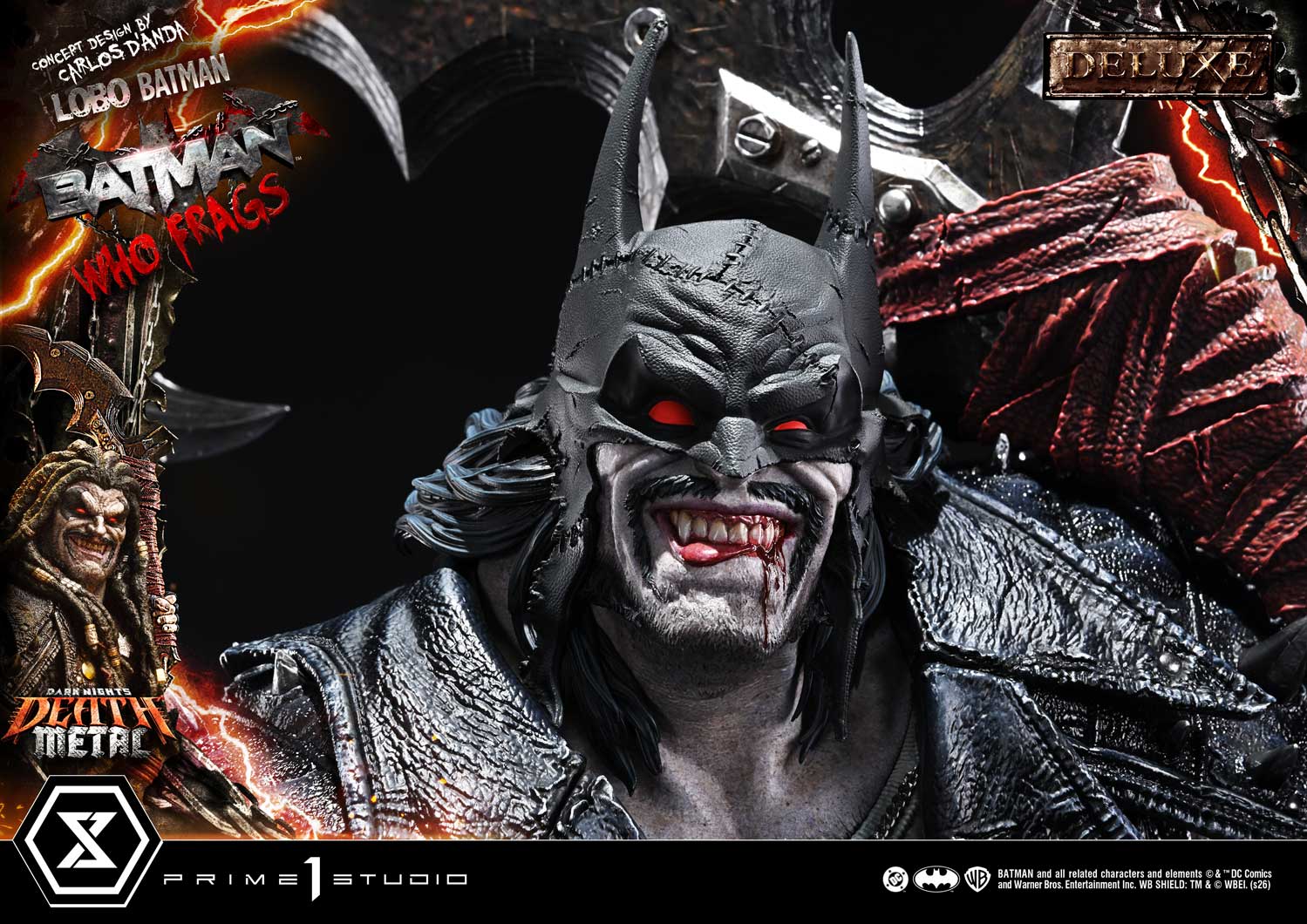 Dark Nights: Death Metal Museum Masterline Lobo Batman: Batman Who Frags (Deluxe Ver.) 1/3 Scale Statue Gallery Image 26