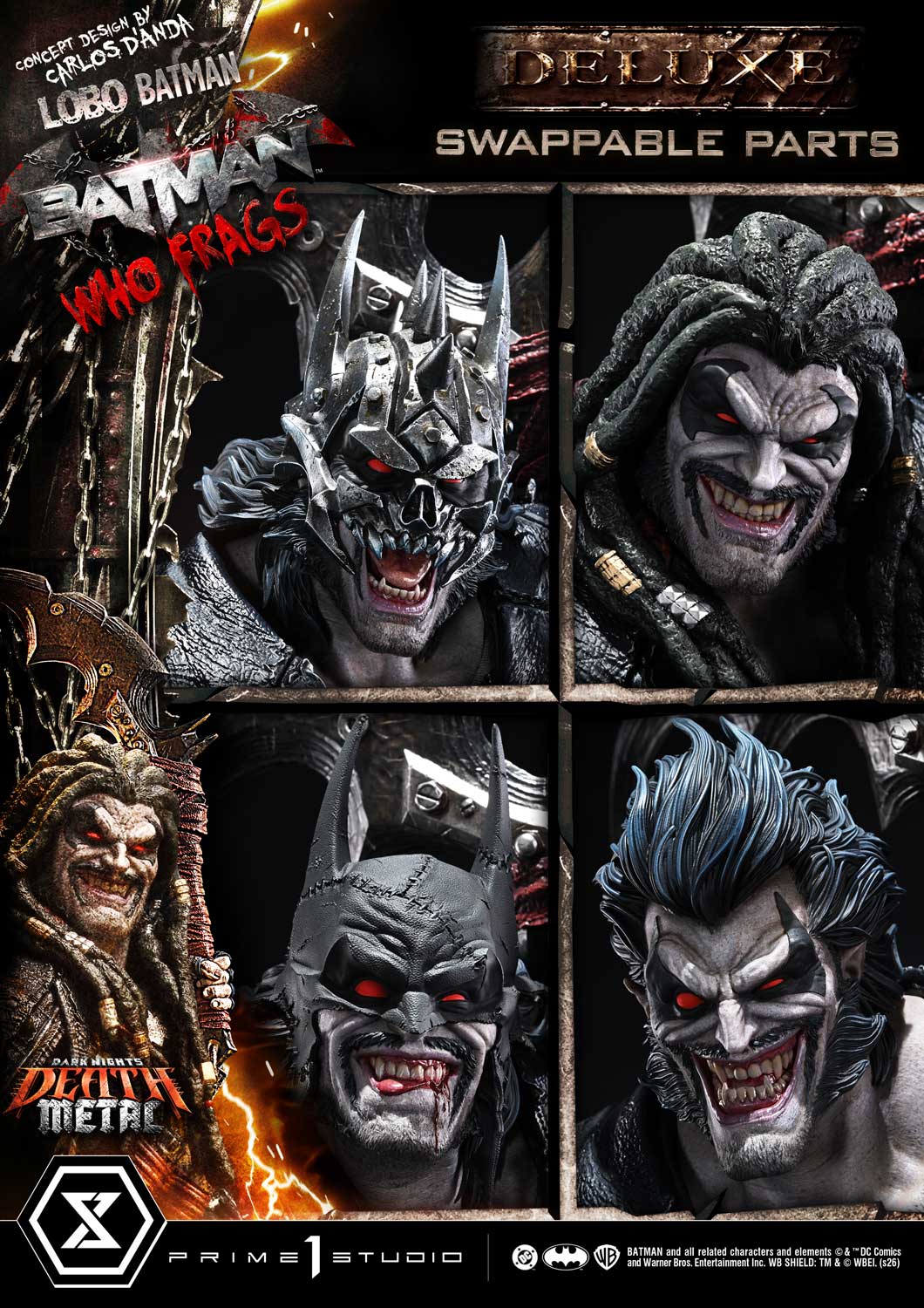 Dark Nights: Death Metal Museum Masterline Lobo Batman: Batman Who Frags (Deluxe Ver.) 1/3 Scale Statue Gallery Image 59