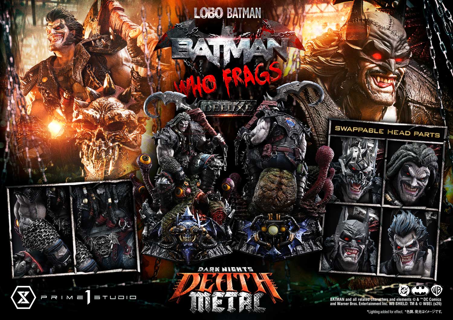 Dark Nights: Death Metal Museum Masterline Lobo Batman: Batman Who Frags (Deluxe Ver.) 1/3 Scale Statue Gallery Image 61
