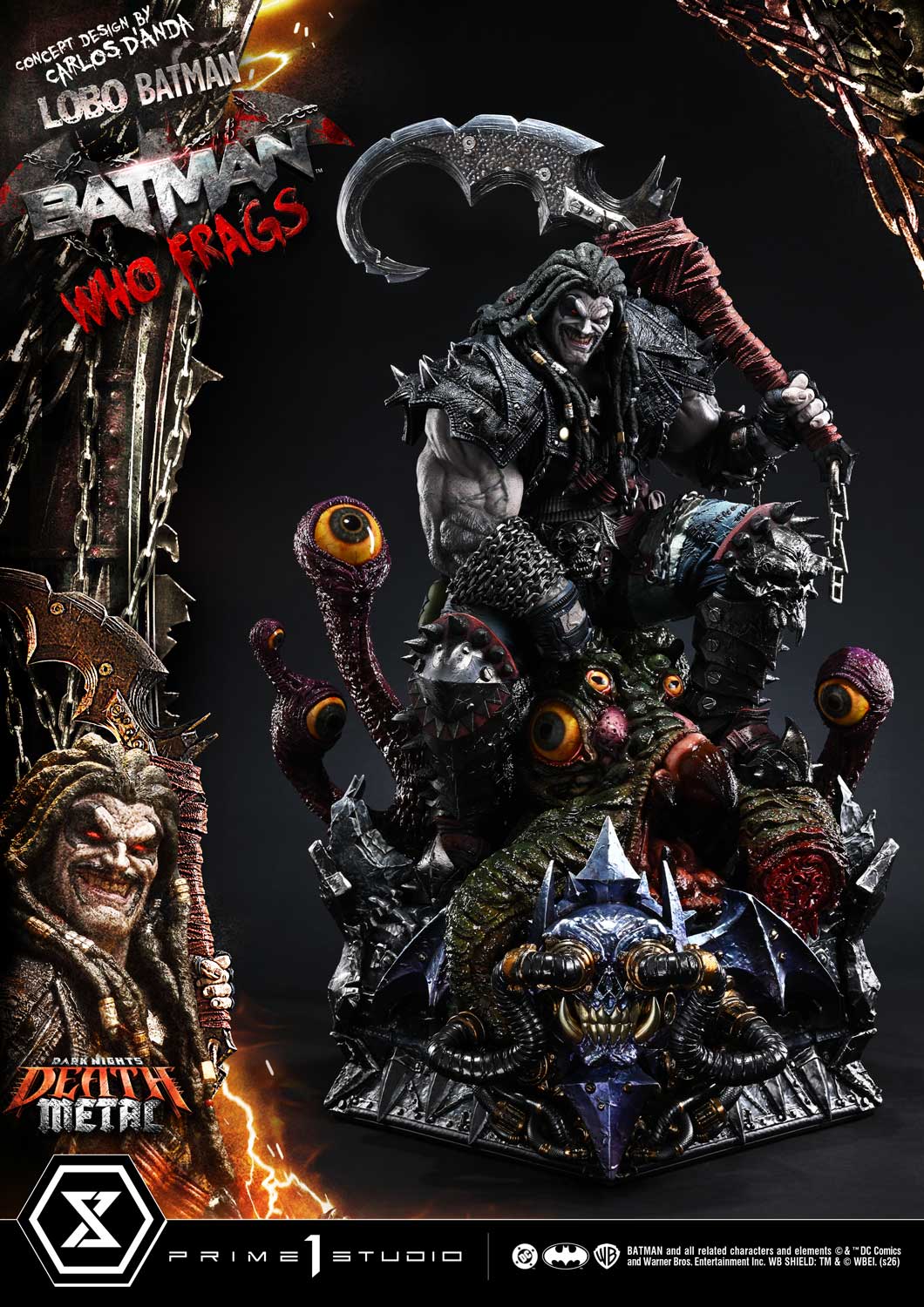 Dark Nights: Death Metal Museum Masterline Lobo Batman: Batman Who Frags (Deluxe Ver.) 1/3 Scale Statue Gallery Image 50