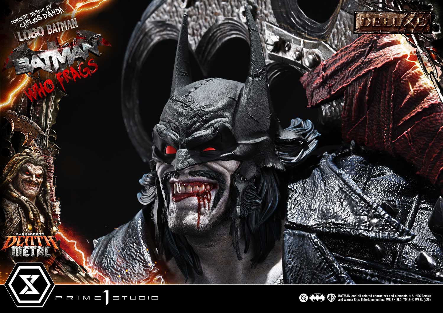 Dark Nights: Death Metal Museum Masterline Lobo Batman: Batman Who Frags (Deluxe Ver.) 1/3 Scale Statue Gallery Image 28