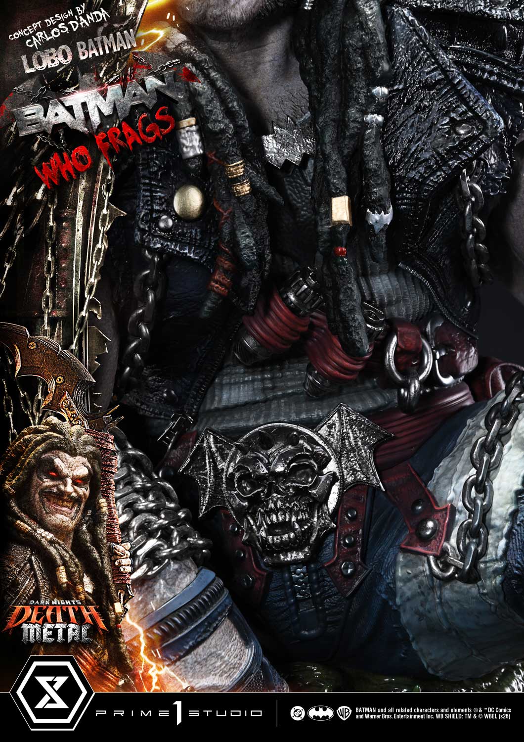 Dark Nights: Death Metal Museum Masterline Lobo Batman: Batman Who Frags (Deluxe Ver.) 1/3 Scale Statue Gallery Image 43