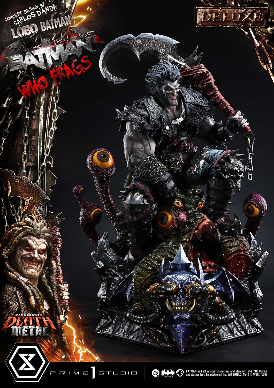 Dark Nights: Death Metal Museum Masterline Lobo Batman: Batman Who Frags (Deluxe Ver.) 1/3 Scale Statue Gallery Image 56