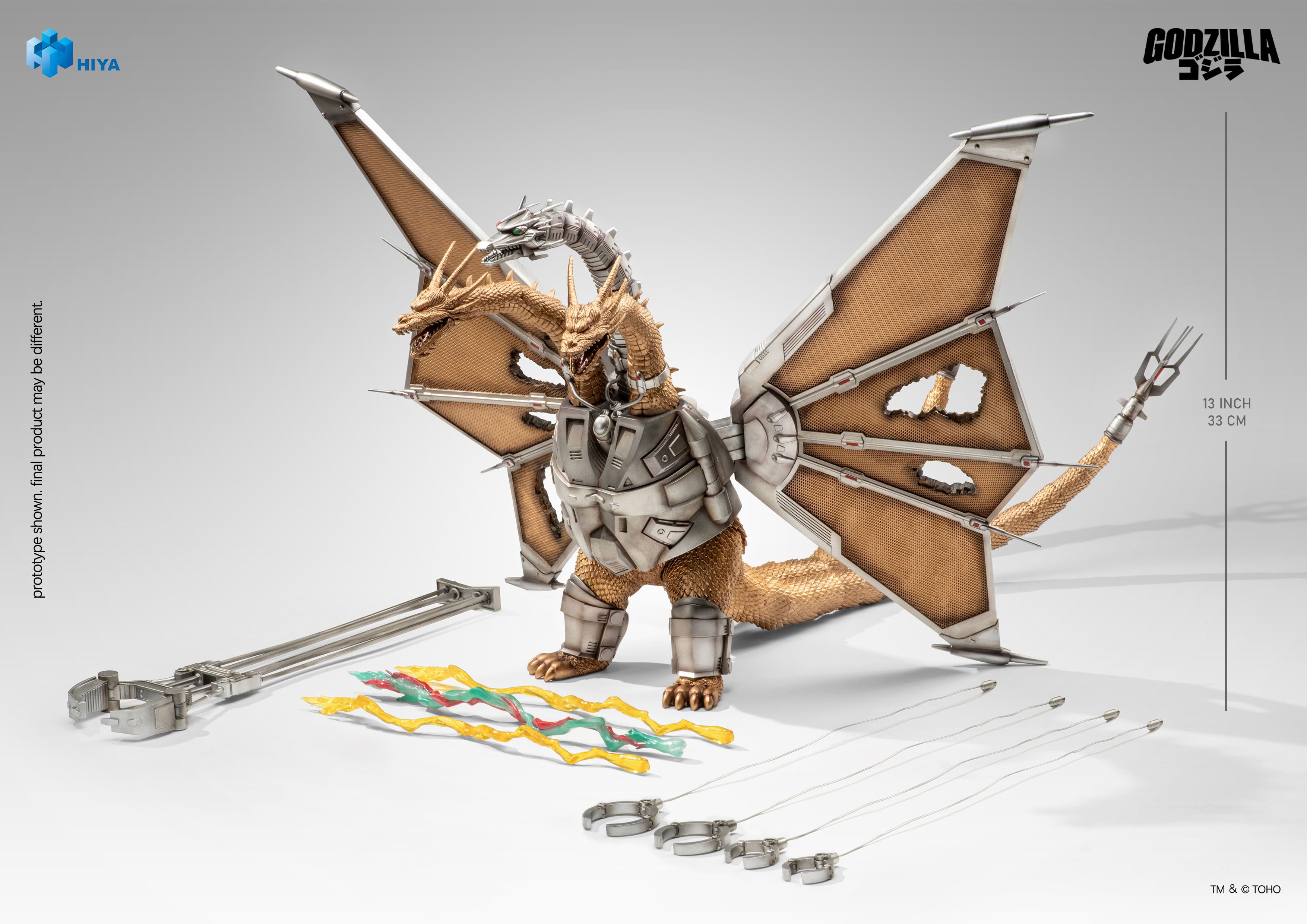 Godzilla vs. King Ghidorah (1991) Mechanical King Ghidorah (Battle Damaged Ver.) Action Figure Gallery Image 7