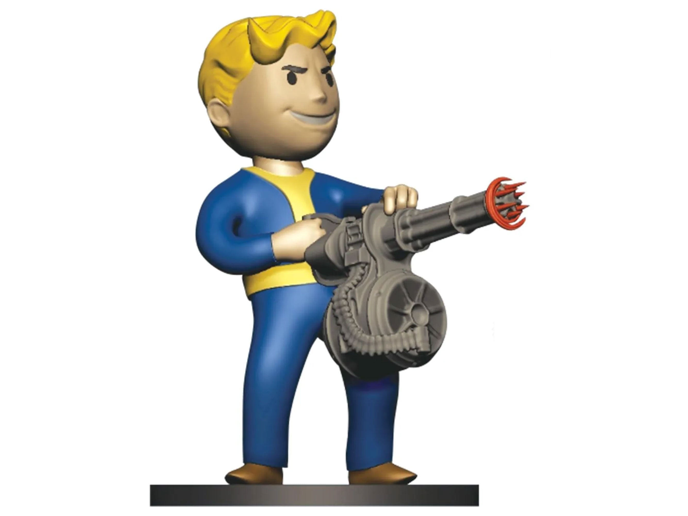 Fallout Series 2 Vault Boy Heavy Gunner and Mr. Handy Mini Figure Set Gallery Image 3
