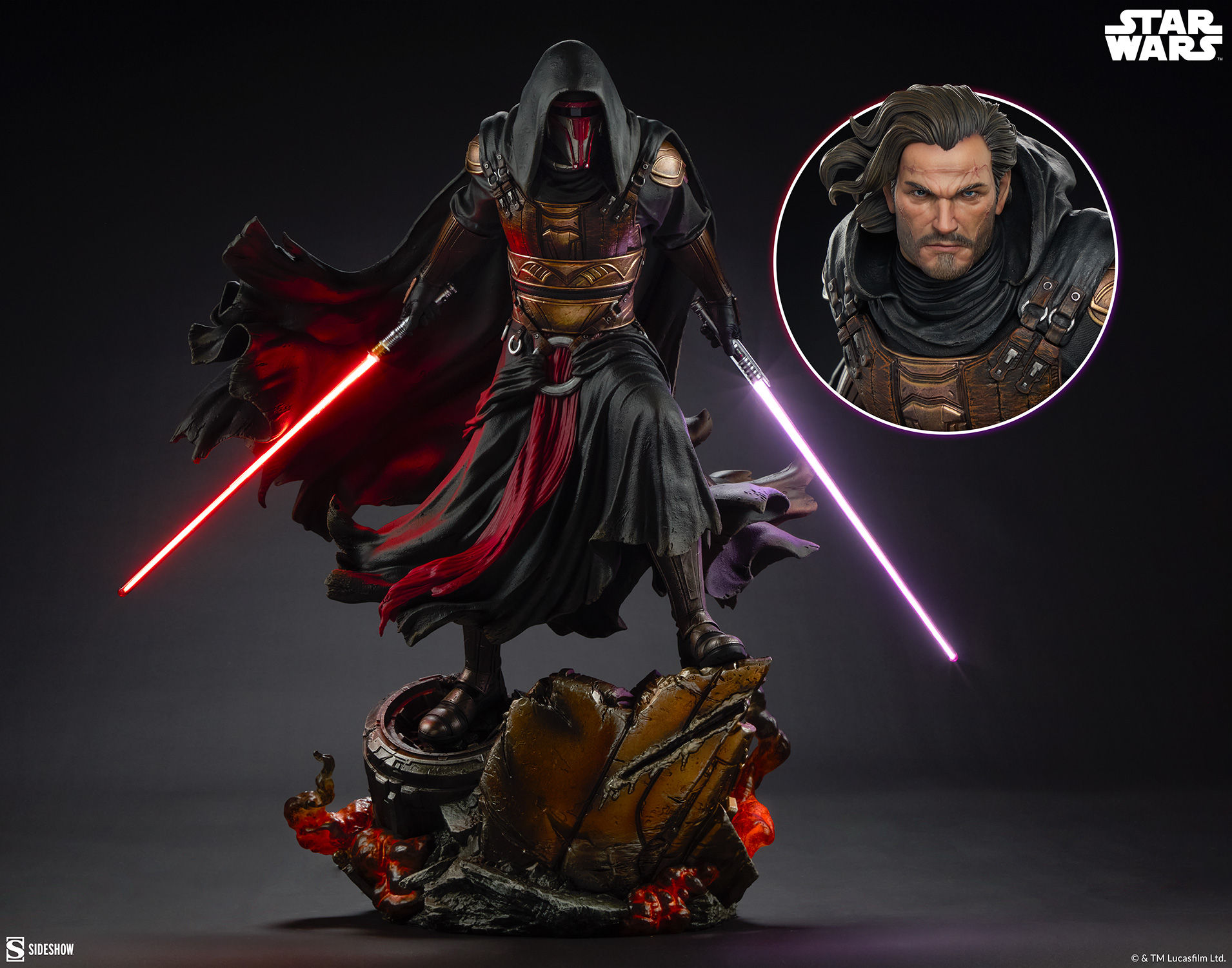 Star Wars: Knights of the Old Republic Premium Format Darth Revan 1/4 Scale Statue Gallery Image 17