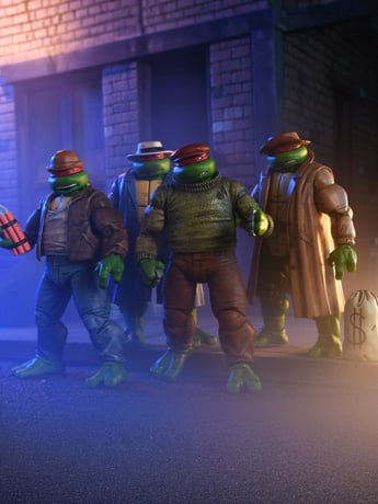 Teenage Mutant Ninja Turtles Gangster Turtles (Mirage Comics) Action Figure 4-Pack (Autographed and Cased) Gallery Image 2
