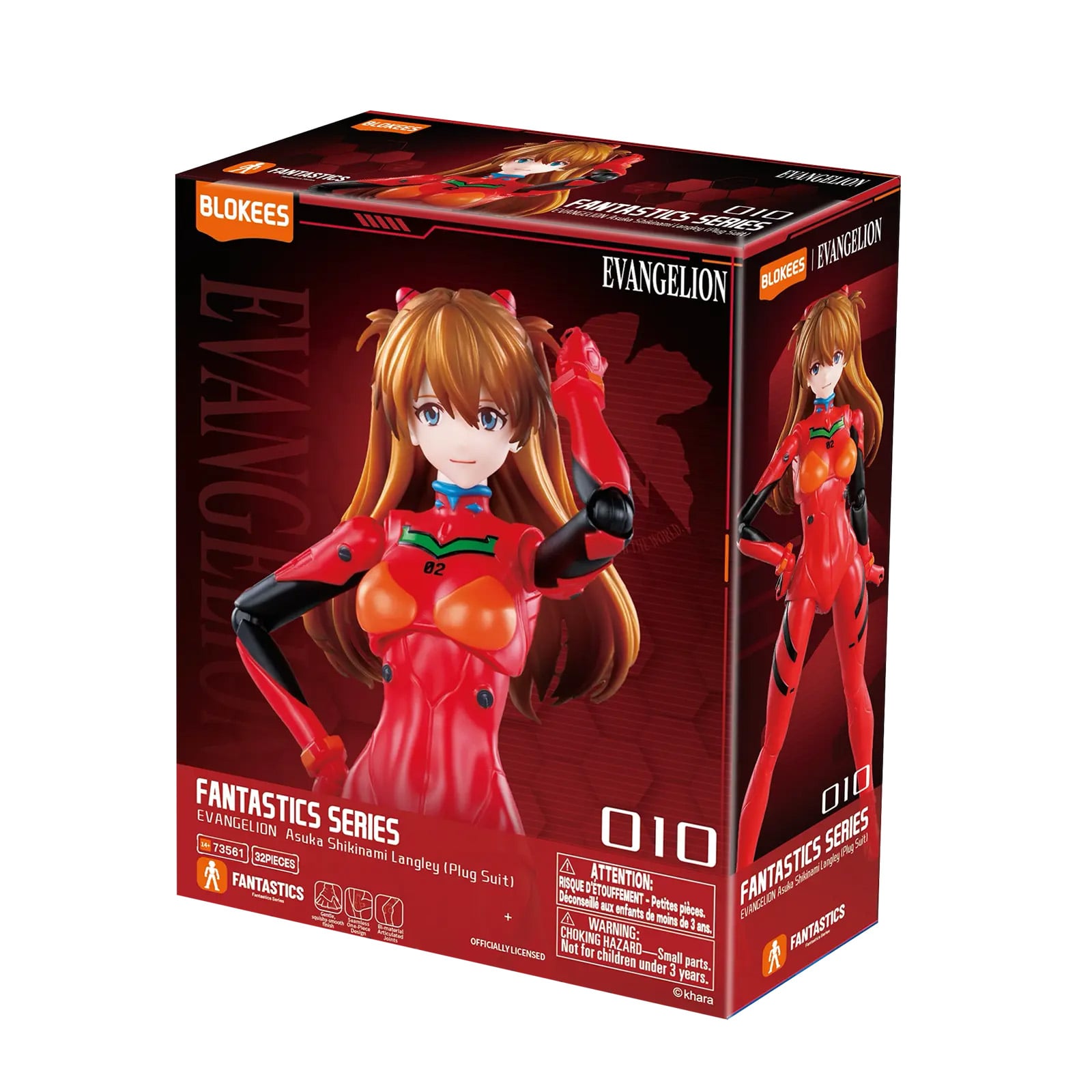 Neon Genesis Evangelion Fantastics Series #03 Asuka Shikinami Langley (Plug Suit Ver.) Model Kit Gallery Image 11