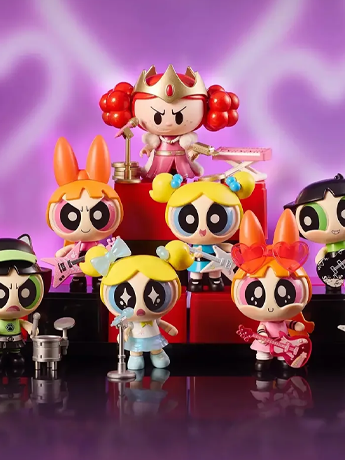 Powerpuff Girls ビニールフィギュアブラインドボックス 9個入り The Powerpuff Girls Mokoo Wave 01 Cute Beats Box of 9 Random Model