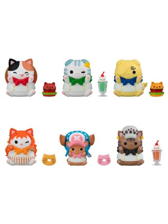 One Piece Mega Cat Project Nyan Piece Nyan! Diner! Box of 6 Random Figures Gallery Image 2