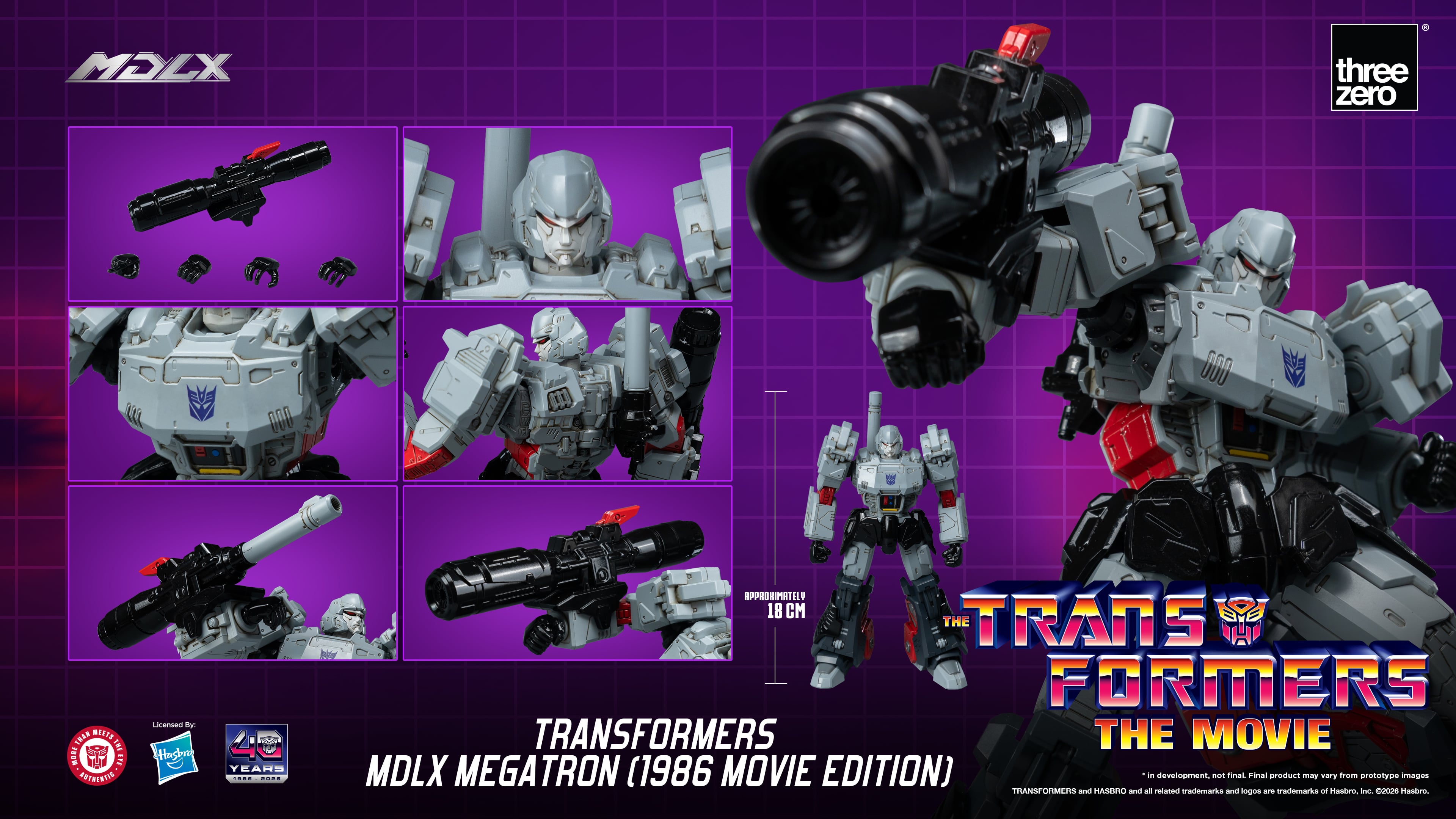 The Transformers: The Movie 40th Anniversary MDLX Megatron (1986 Movie Edition) Action Figure Gallery Image 8