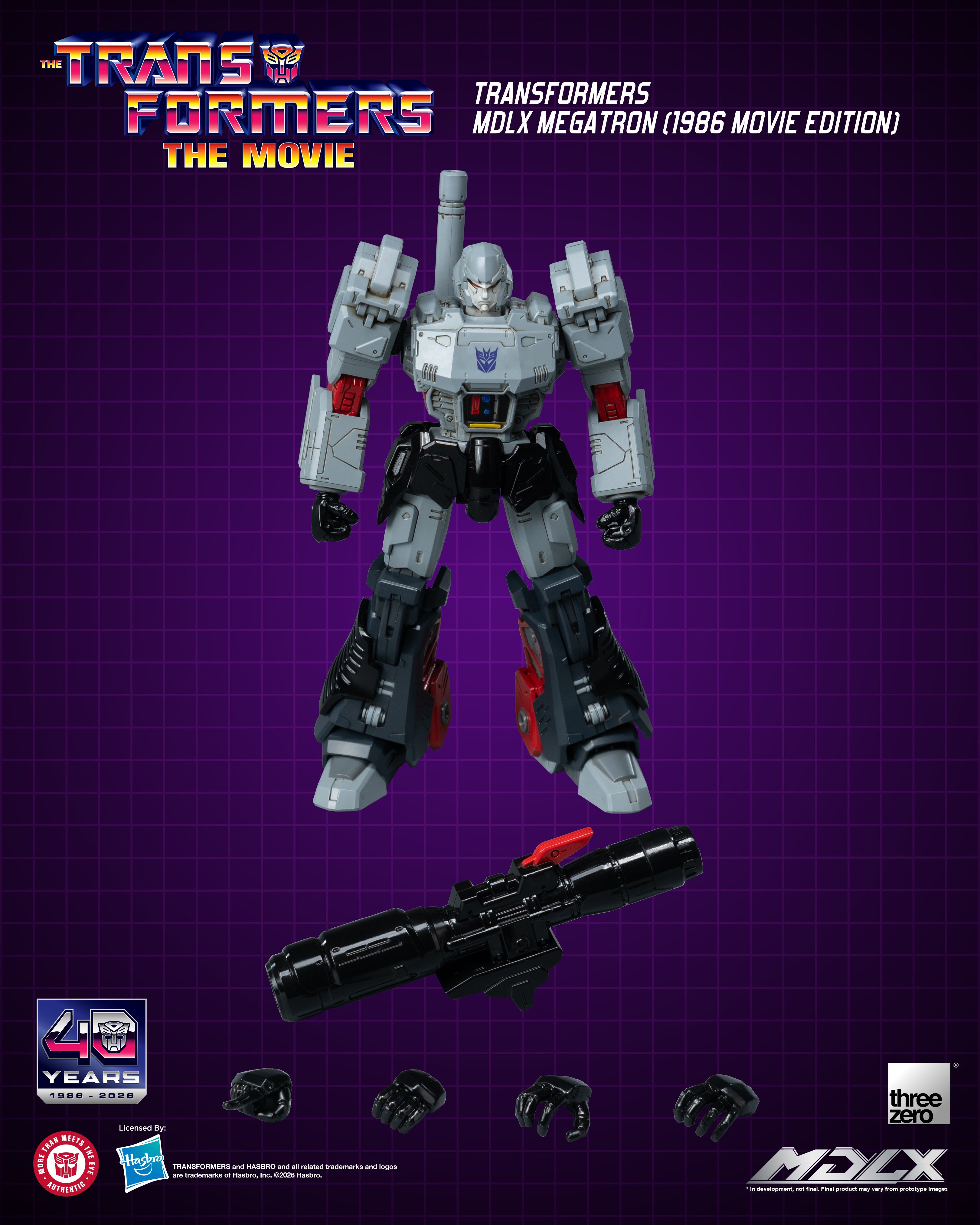 The Transformers: The Movie 40th Anniversary MDLX Megatron (1986 Movie Edition) Action Figure Gallery Image 7